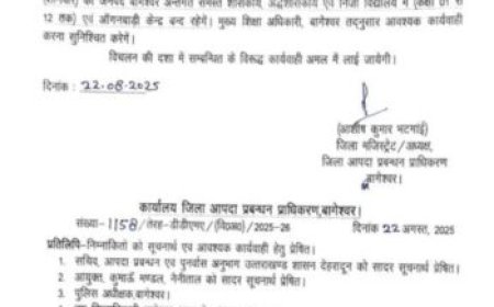 जिलाधिकारी ने झील के नियंत्रित उद्घाटन के लिए दिए आवश्यक निर्देश