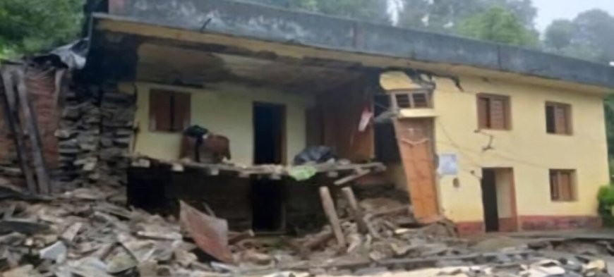 बागेश्वर में तबाही: बारिश से मकान क्षतिग्रस्त, दो महिलाओं की मौत, तीन पुरुष लापता