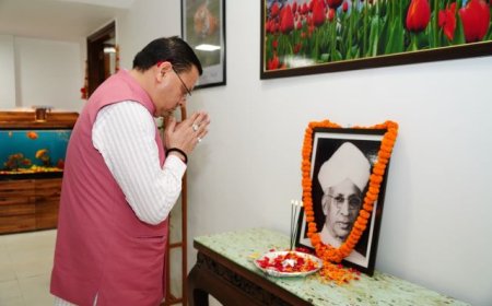 मुख्यमंत्री पुष्कर सिंह धामी ने डॉ. सर्वपल्ली राधाकृष्णन की जयंती पर श्रद्धांजलि अर्पित की