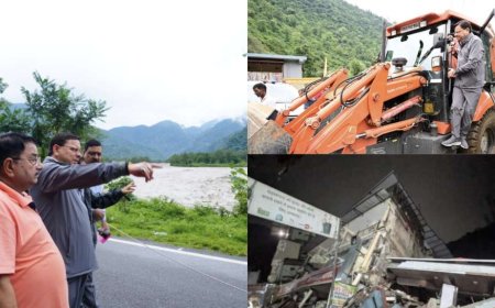 देहरादून में बादल फटने से 10 लोगों की मृत्यु, मुख्यमंत्री धामी ने रेस्क्यू ऑपरेशन का लिया जायजा