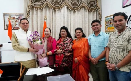 नैनीताल विधायक सरिता आर्या का मुख्यमंत्री धामी से महत्वपूर्ण मुलाकात, आपदा राहत की मांग