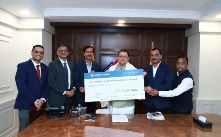 मुख्यमंत्री राहत कोष में पांच करोड़ रुपये की सहायता राशि का योगदान