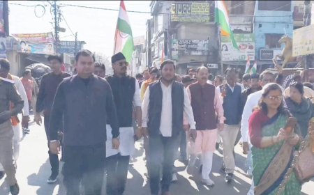 Dehradun: डोईवाला में BJP की पदयात्रा, लोह पुरुष की स्मृति में एकजुटता और अखंडता का संकल्प