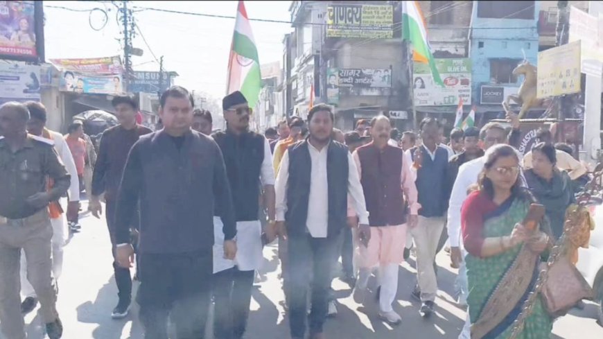 Dehradun: डोईवाला में BJP की पदयात्रा, लोह पुरुष की स्मृति में एकजुटता और अखंडता का संकल्प