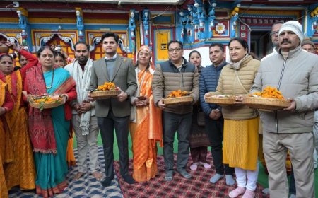 रुद्रप्रयाग: ओंकारेश्वर मंदिर में शीतकालीन यात्रा का मंत्रोच्चारण के साथ भव्य शुभारम्भ