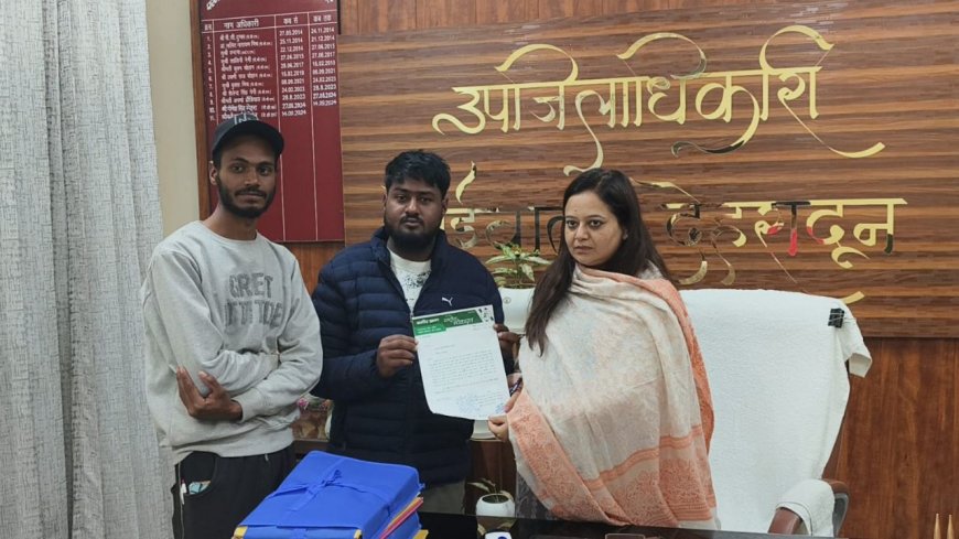 डोईवाला: बाहरी व्यापारियों की बढ़ती उपस्थिति पर रालोद का SDM को ज्ञापन