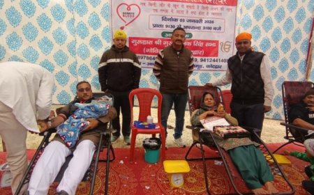 रक्तदान से सजा गुरु गोविंद सिंह जी का प्रकाशोत्सव, कोटद्वार में 5वें शिविर में उमड़ा सेवा का सैलाब