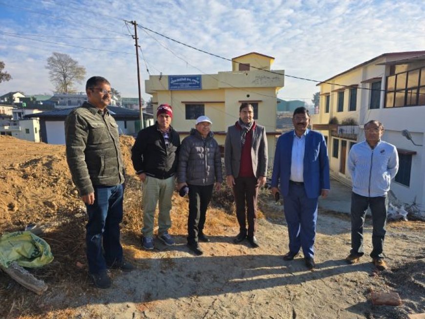 एमडी पीसी ध्यानी ने खर्ककार्की में निर्मित महिला सशक्तीकरण प्रोद्यौगिकी केन्द्र का भ्रमण करने के बाद  बहादराबाद में चिन्हित भूमि का रात्रि 10:00 बजे किया निरीक्षण