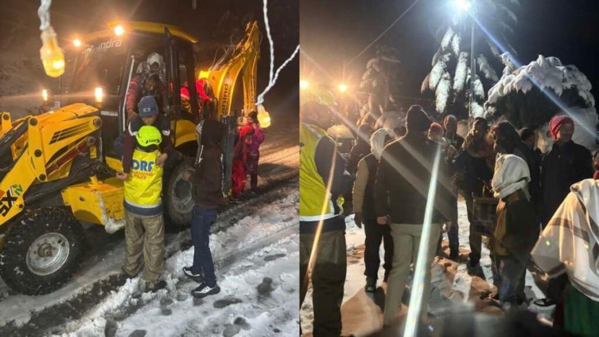 उत्तराखण्ड: बर्फबारी के दौरान SDRF की प्रभावी कार्रवाई, सैकड़ों लोगों को सुरक्षित निकाला