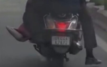 नैनीताल में स्कूटी पर 4 सवारी लेकर निकला युवक, वीडियो वायरल होते ही कटा चालान