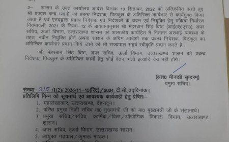 देहरादून :(बड़ी खबर ) इस अधिकारी को हटाया गया