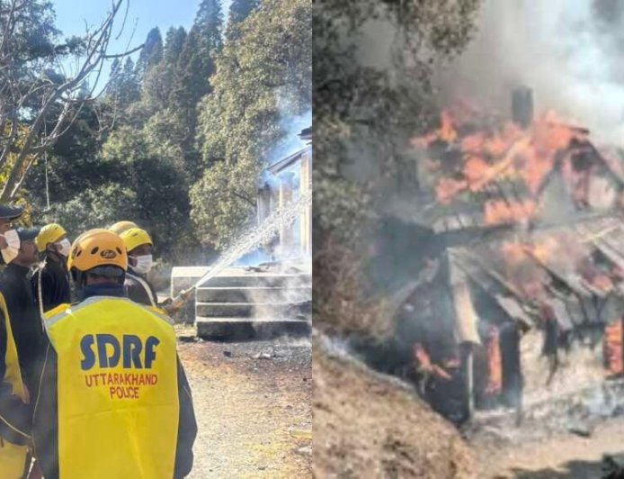 नैनीताल: भीषण अग्निकांड में ब्रिटिशकालीन भवन जलकर खाक, त्वरित कार्रवाई से टला बड़ा हादसा