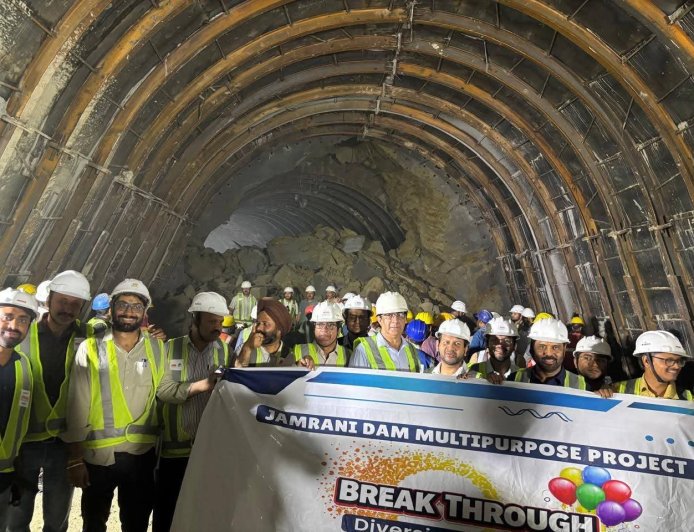 हल्द्वानी : जमरानी बांध की डायवर्जन टनल की खुदाई पूरी
