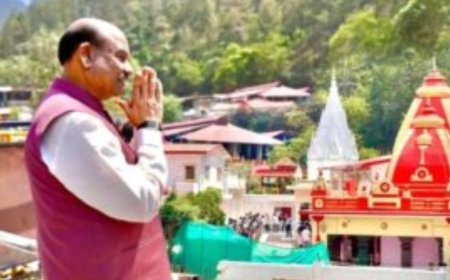 हिमालय की गोद में शांति की अनुभूति: कैंची धाम में  ऐसा क्या हुआ कि लोकसभा अध्यक्ष ओम बिड़ला भक्ति भाव में डूबे