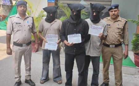नैनीताल: पुलिस ने तमंचे की नोक पर लूट करने वाले तीन युवकों को दबोचा
