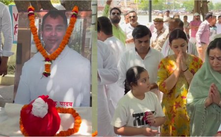 Video: हरिद्वार में गंगा में विसर्जित हुईं प्रतीक यादव की अस्थियां, नम आखों से दी गई आखिरी विदाई