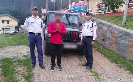 कैची धाम मार्ग पर थार में जानलेवा स्टंट, पुलिस ने कार्यवाही की