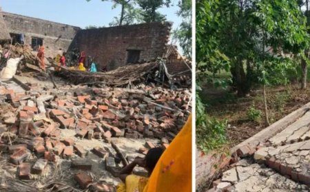 सीतापुर में धूल भरी आंधी का कहर: महिला की मौत, कई लोग घायल