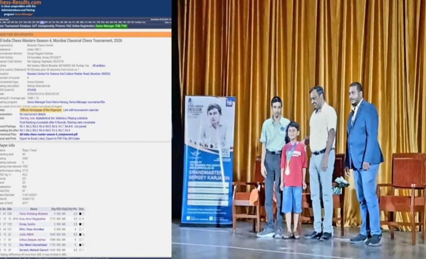 हल्द्वानी के 8 साल के तेजस ने चेस में किया कमाल, मुंबई में लहराया परचम!