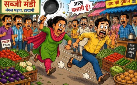 उत्तराखंड: यहां भरे बाजार पत्नी ने पति को दौड़ाया