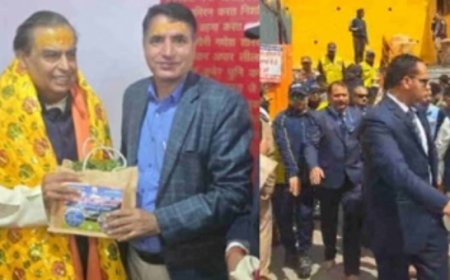 मुकेश अंबानी का बदरीनाथ धाम दौरा, 5 करोड़ रुपये का दान और भगवान बदरीविशाल के दर्शन