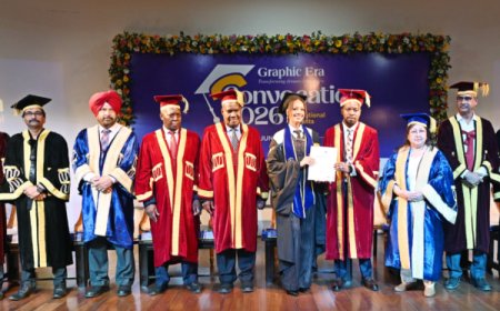 ग्राफिक एरा विश्वविद्यालय में विदेशी छात्रों का भव्य दीक्षांत समारोह, 15 देशों के 84 विद्यार्थियों को मिली उपाधि