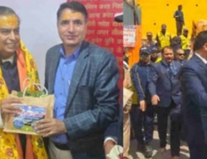 मुकेश अंबानी का बदरीनाथ धाम दौरा, 5 करोड़ रुपये का दान और भगवान बदरीविशाल के दर्शन