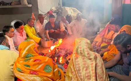 Shravasti: मां बगलामुखी महायज्ञ से भक्तिमय हुआ समय माता धाम, साधना पूर्ण होने पर उमड़ा श्रद्धा का सैलाब