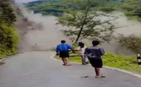 उत्तराखंड: तुंगनाथ मार्ग पर बड़ा खतरा टला, पहाड़ी से गिरीं विशाल चट्टानें, हाईवे हुआ बंद