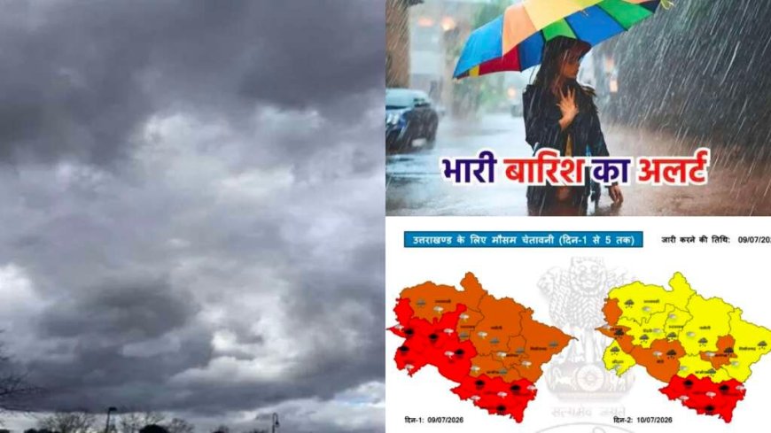 उत्तराखंड में भारी बारिश का रेड अलर्ट: IMD की चेतावनी से चौकसी बरतें
