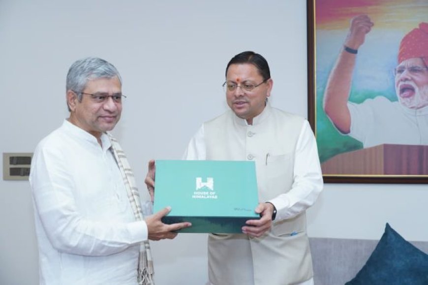 मुख्यमंत्री पुष्कर सिंह धामी ने केंद्रीय रेल मंत्री से रेल परियोजनाओं एवं कनेक्टिविटी विस्तार पर महत्वपूर्ण चर्चा की