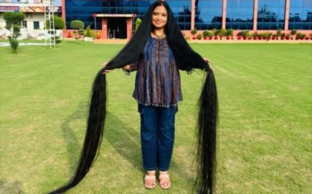 हल्द्वानी की रेणु धारियाल ने रचा इतिहास, 8 फीट 10 इंच लंबे बालों के साथ बनाया गिनीज वर्ल्ड रिकॉर्ड